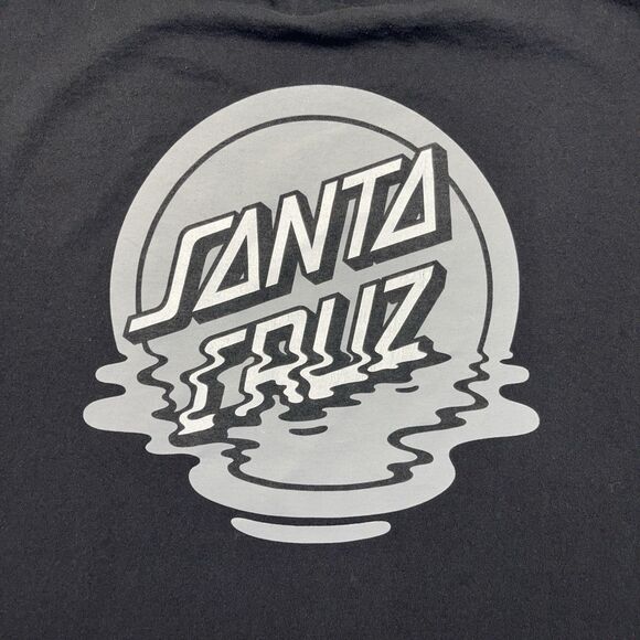 Santa Cruz Skate T-Shirt Men’s XL Black Front Back Graphic Tee Streetwear - Picture 4 of 9